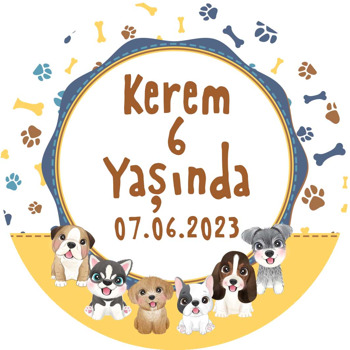 Köpek Dostu Temalı Sticker