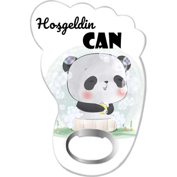 Köpük Baloncuklar ile Panda Temalı Ayak İzi Magnet Açacak