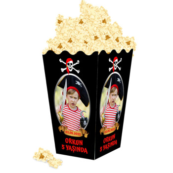 Korsan Kuru Kafa Temalı Popcorn Kutusu