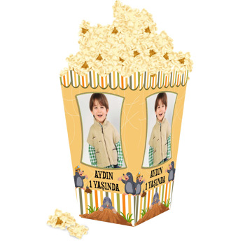 Köstebekler Temalı Popcorn Kutusu