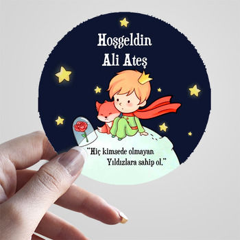 Küçük Prens ile Yıldızlar Temalı Sticker