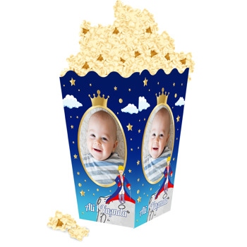 Küçük Prens Taçlı Temalı Popcorn Kutusu