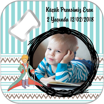 Küçük Prens Temalı Kare Magnet Açacak