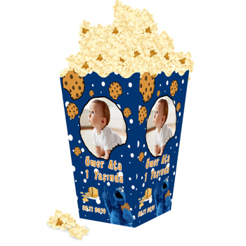 Kurabiye Canavarı Temalı Popcorn Kutusu