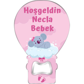 Kurdeleli Koala ile Pembe Fon Temalı Balon Magnet Açacak