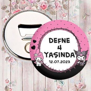 Kuromi Temalı Magnet Açacak