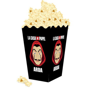 La Casa De Papel Arma Temalı Popcorn Kutusu