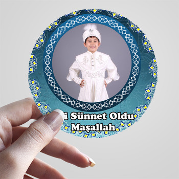 Lacivert Sünnet Temalı Resimli Sticker