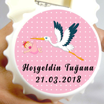 Leylek Temalı Hoşgeldin Bebek Kapak Açacak