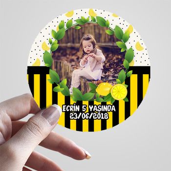  Limon 2 Temalı Resimli Sticker