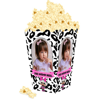 Lol Bebek Leopar Desenli Temalı Popcorn Kutusu