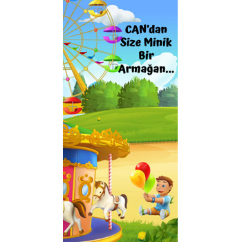 Lunapark Temalı Hediyelik Kart