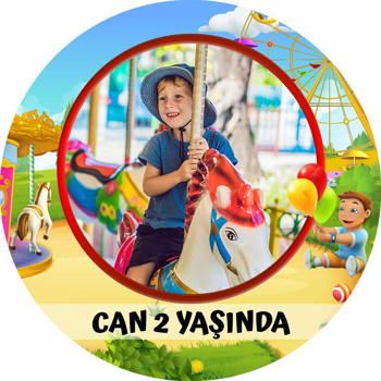 Lunapark Temalı Resimli Sticker