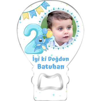 Mavi Bebek Dinazor ile 2 Yaş Temalı Balon Magnet Açacak