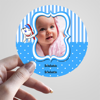 Mavi Bebekli Diş Buğdayı Sticker