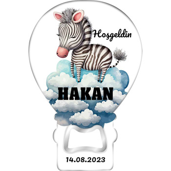 Mavi Bulutlarda Zebra Temalı Balon Magnet Açacak