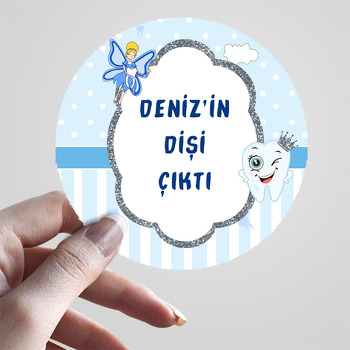 Mavi Diş BuğdayıTemalı Sticker