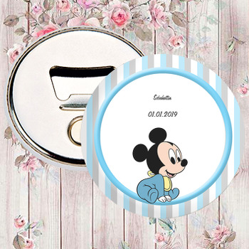 Mavi Mickey Mouse Temalı Magnet Açacak