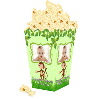 Maymun Temalı Temalı Popcorn Kutusu