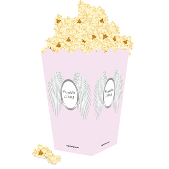 Melek Kanat Temalı Popcorn Kutusu