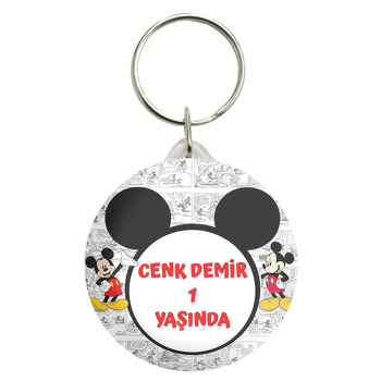 Mickey Mouse Çizgi Roman Fon Temalı Anahtarlık