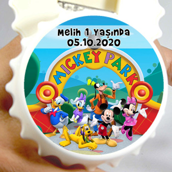 Mickey Mouse Temalı Doğum Günü Açacak Magnet