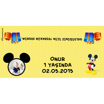 Mickey Mouse Temalı Hediye Paket Ambalajı