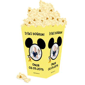 Mickey Mouse Temalı Popcorn Kutusu