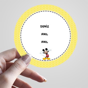 Mickey Mouse Temalı Sticker