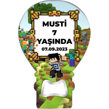 Minecraft Dünyası Temalı Balon Magnet Açacak