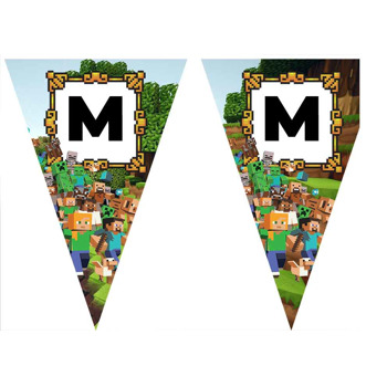 Minecraft Dünyası Temalı Parti Banner