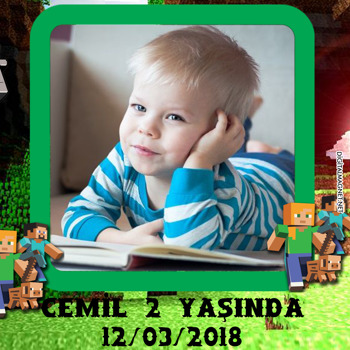 Minecraft Temalı    Kare Parti Afiş