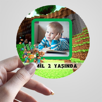 Minecraft Temalı Sticker