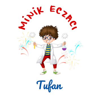 Minik Eczacı Erkek Çocuk Temalı Afiş