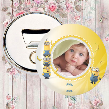 Minion 2 Temalı Fotoğraflı Magnet Açacak