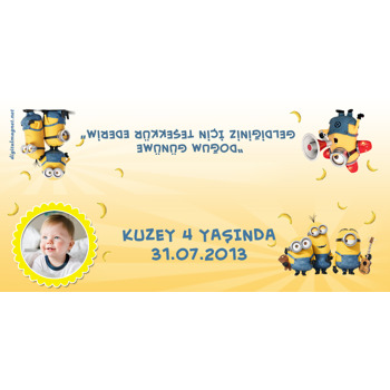 Minion 2 Temalı Hediye Paket Başlığı