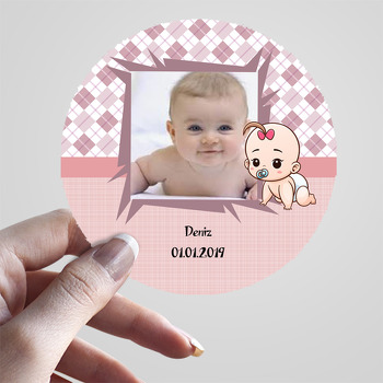 Miniş Bebek Temalı Hoşgeldin Bebek Sticker