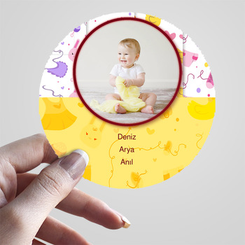 Miniş Eşyalar Temalı Bebek Sticker