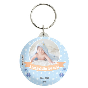 Miniş Fil Temalı Hoşgeldin Bebek Anahtarlık