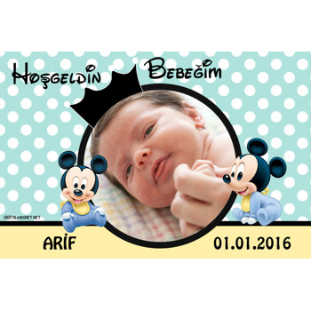 Minnie Bebek  Temalı Plastik Magnet