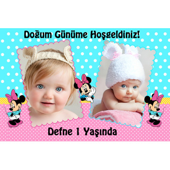 Minnie Mouse 2 Temalı Afiş/Poster