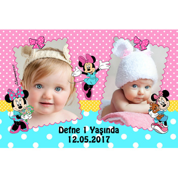 Minnie Mouse 2 Temalı Magnet