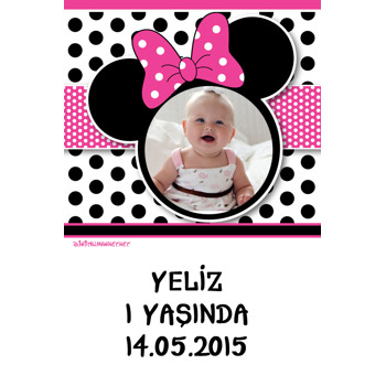 Minnie Mouse Çerçeveli Plastik Magnet