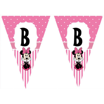 Minnie Mouse Temalı Parti Banner