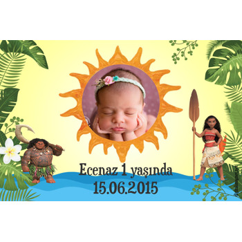 Moana Temalı Plastik Magnet