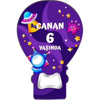 Mor Canavar ile Uzay Gemisi Temalı Balon Magnet Açacak