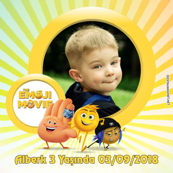 Movie Emoji Temalı    Kare Parti Afiş