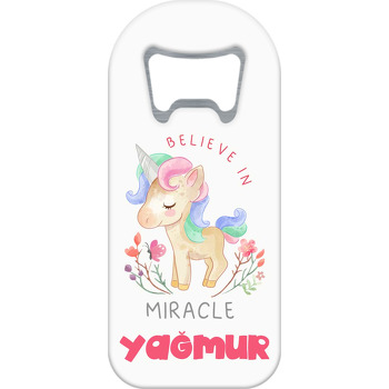 Mucize Unicorn Temalı Uzun Magnet Açacak