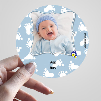 Nazar boncuk 8 Temalı Bebek Sticker