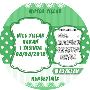 Nazar Duası 1 Temalı Sticker